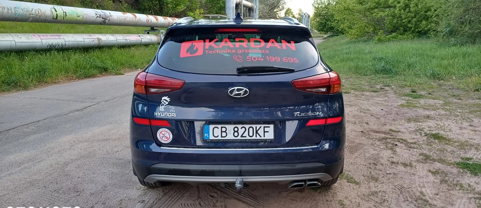 Hyundai Tucson cena 94300 przebieg: 138000, rok produkcji 2019 z Bydgoszcz małe 154